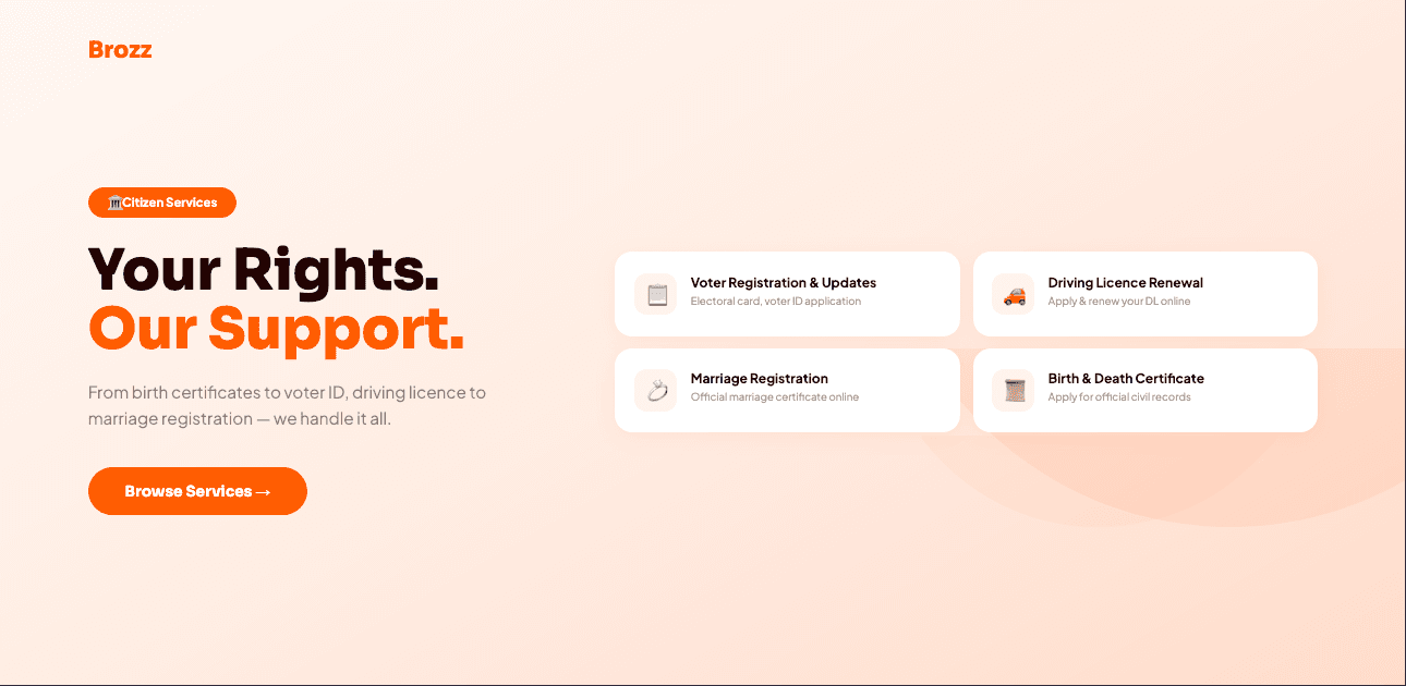 Brozz promotional banner