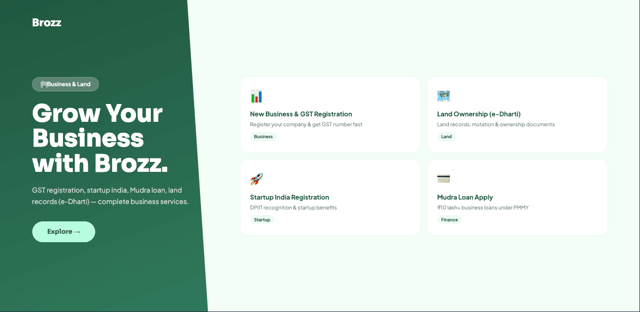 Brozz promotional banner