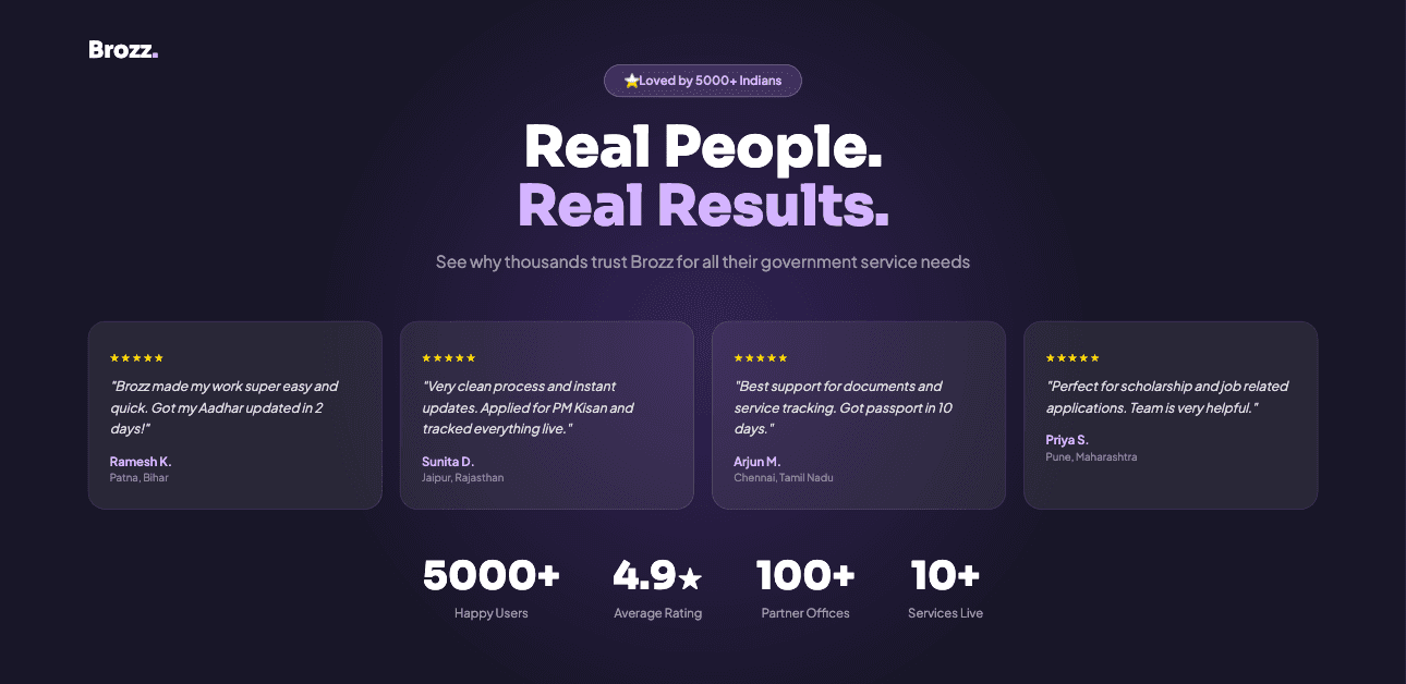 Brozz promotional banner