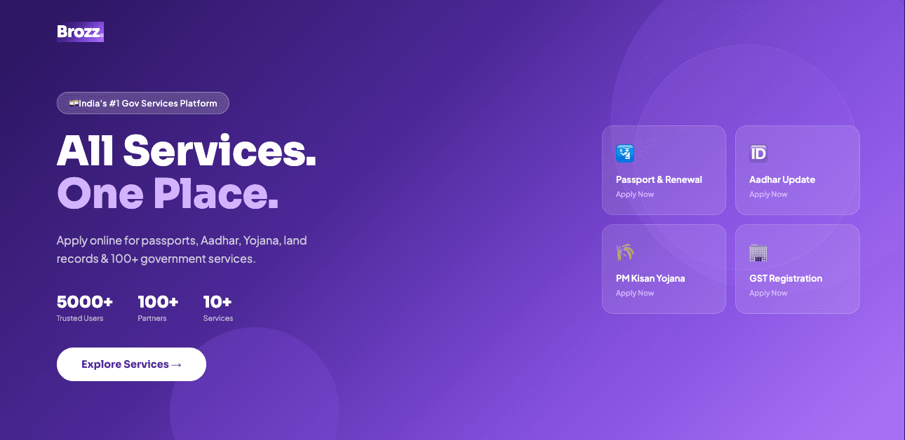 Brozz promotional banner